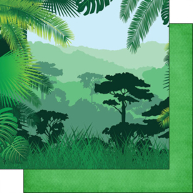 Groene Vallei papier 30.5 x 30.5 cm