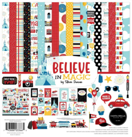 Carta Bella Scrapbook Kit – Believe in Magic 12x12 Inch met Stickervel