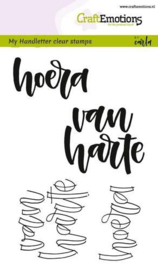 Felicitatie Handlettering Stempelset CraftEmotions 10.5x14.8cm