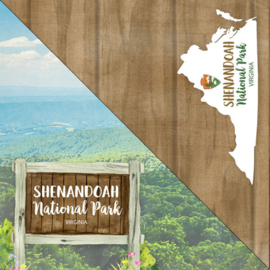 ShenandoahNational Park / Virginia - dubbelzijdig scrapbook papier