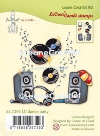 DJ dance party - thema clear stempelset