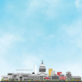 Washington D.C. Paper Pack – 15,2 cm Scrapbookpapier