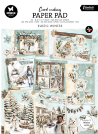 Rustic Winter diecut card making  kaarten – A4 -  12 kaarten in 3 formaten