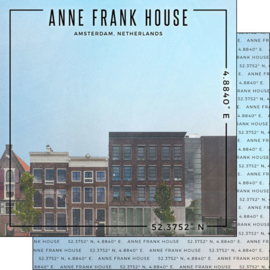 Anne Frank House - Amsterdam - 12x12 inch scrapbook papier