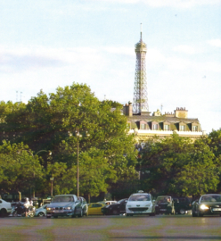 Place d'Etoile met Eiffeltoren -  papier 30.5 x 30.5 cm