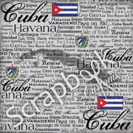 Cuba - Scratchy - papier - 30.5 x 30.5 cm