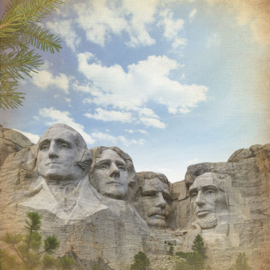 South Dakota -Mount Rushmore Monument - 12x12 scrapbookpapier