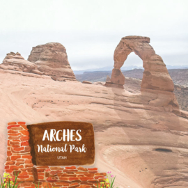 Arches National Park / Utah - dubbelzijdig scrapbook papier 12x12 inch