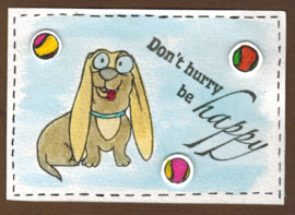 Hond / Dogz - clear stempelset met gedetailleerde honden afbeeldingen  9,5 x 20,5 cm