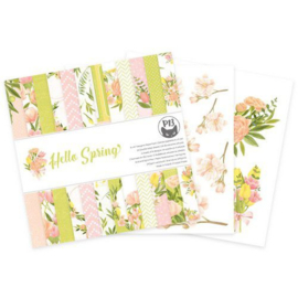 Hello Spring - Trendy Lente Design Papierblok 15.2x15.2 cm