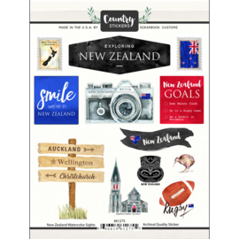 Country Stickers New Zealand NIeuw-Zeeland 15x20 cm