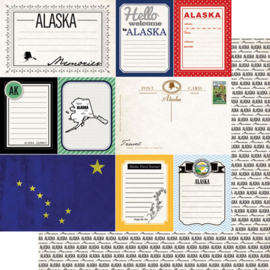 Dubbelzijdig papier - Alaska - 30.5x30.5 centimeter