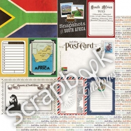 South Africa - DS Journal 12x12 scrapbookpapier