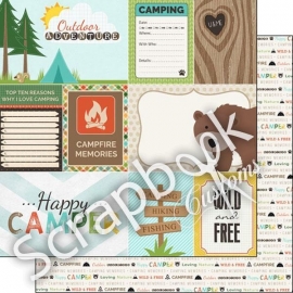 Scrapbook papier Outdoor Adventure Collection 12x12 inch dubbelzijdig