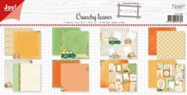 Herfst / Crunchy Leaves - 8 dubbelzijdige scrapbook papiervellen