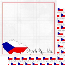 Czech Republic - Adventure Border - 12 x 12 Paper