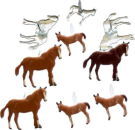 Paarden & Pony Splitpen Decoratie - 12 Stuks