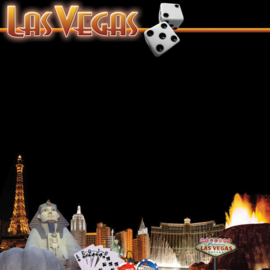 Vegas collage met foto's Strip  - 30.5 x 30.5 cm