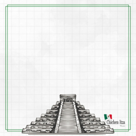 Chichen Itza Adventure  - dubbelzijdig scrapbook papier