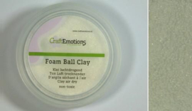 CraftEmotions Foam Ball Clay - Witte Luchtdrogende Klei 23g / 75ml