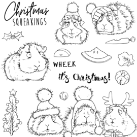 Kerst - Christmas Squeakings Clear Stamps - Scrapbooking & Kaarten Maken