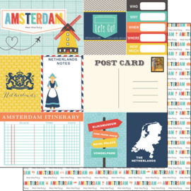 Amsterdam Memories Journal tags 12x12 inch scrapbook papier