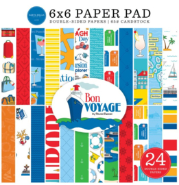 Carta Bella 6x6 paper pad Bon Voyage Cruise – dubbelzijdig scrapbookpapier 24 vellen