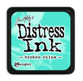 Mini  Distress inkt - Mini Distress inkt - Broken China - waterbased dye ink / inkt op waterbasis - 3x3 cm