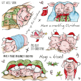 Kerst - DIY Unieke Kerststempels - Pigs in Blankets | 15x20cm Clear Stamps