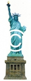 Mis Liberty / Vrijheidsbeeld - stans decoratie - 4x13 cm