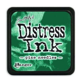 Mini  Distress inkt - Pine Needles - waterbased dye ink / inkt op waterbasis - 3x3 cm