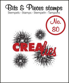 Grunge cirkels / Crealies Clearstamp / Bits en Pieces / no. 80