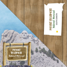 Mount Rushmore National Memorial / South Dakota - 12x12 scrapbookpapier