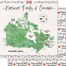 National Parks of Canada - dubbelzijdig scrapbook papier