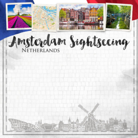 Amsterdam Sightseeing - 12x12 inch