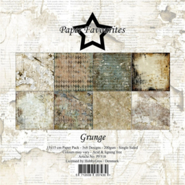 Grunge Papierblok 15x15 cm – 24 Vellen Scrapbook & Kaartenpapier