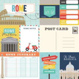 Rome Memories Journal - scrapbook papier