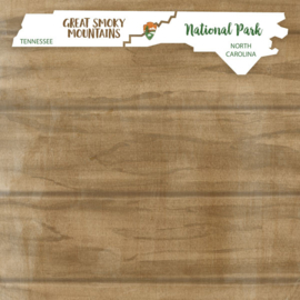 Great Smoky Mountains National Park / Tennessee - dubbelzijdig scrapbook papier