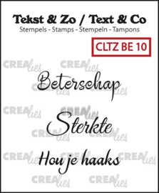 Beterschap 10 / Crealies Clearstamp / Tekst&Zo (NL)