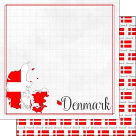 Denmark - Adventure Border - 12 x 12 Paper