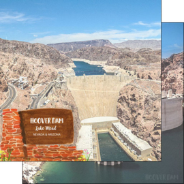 Hoover Dam Arizona/Nevada - 12x12 scrapbookpapier