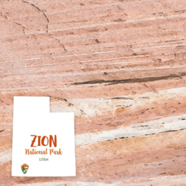 Zion National Park  / Utah - dubbelzijdig scrapbook papier 12x12 inch