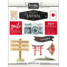 Country Stickers Japan 15x20 cm