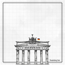 Berlin Brandenburger Gate Adventure  - 30.5 x 30.5 cm