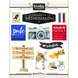 Country Stickers Netherlands Nederland 15x20 cm