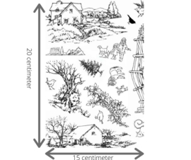 Country Ways - A5 clear stempel set 15 x 20 cm