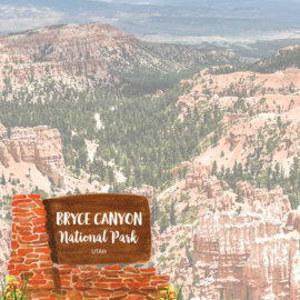 Bryce National Park / Utah - dubbelzijdig scrapbook papier