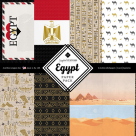 Egypt Paper Pack – 8 Papieren Vellen met Egyptische Print