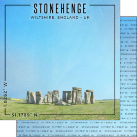 Stonehenge UK Dubbelzijdig Scrapbookpapier - Historisch Knutselplezier