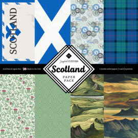 Scotland Paper Pack – Scrapbookpapier 15,2 cm Dubbelzijdig